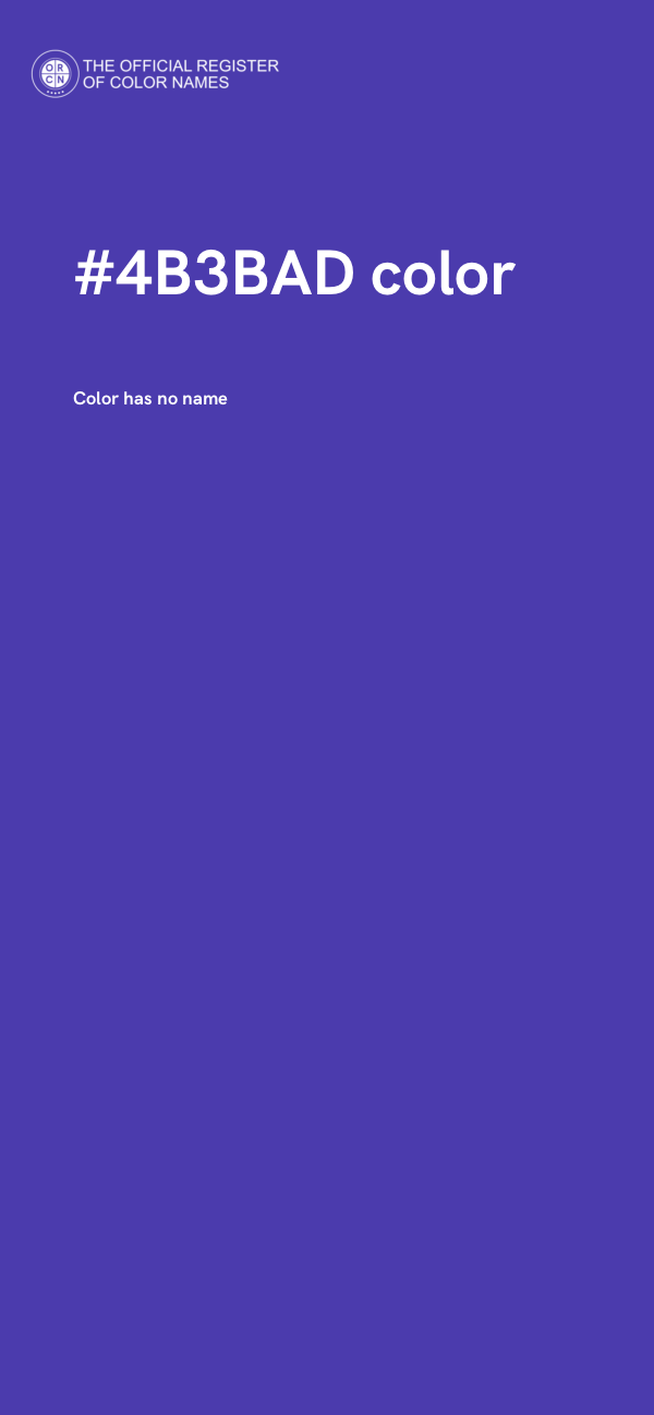 #4B3BAD color image