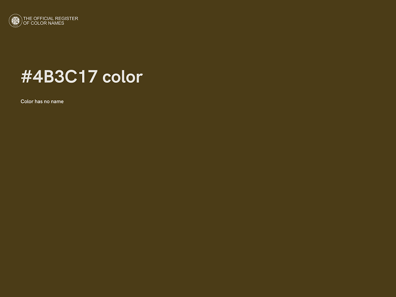 #4B3C17 color image