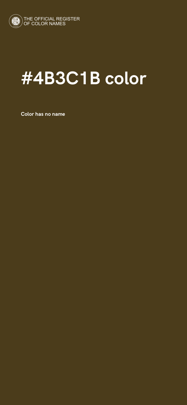 #4B3C1B color image