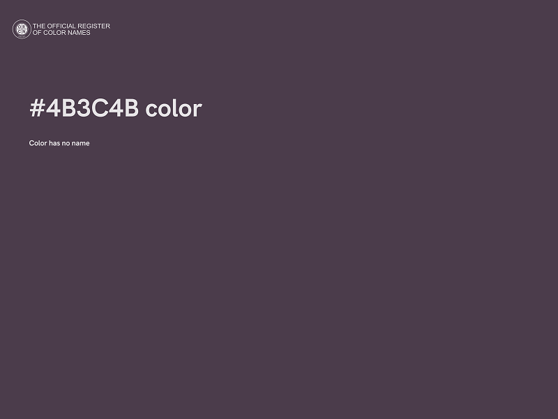 #4B3C4B color image