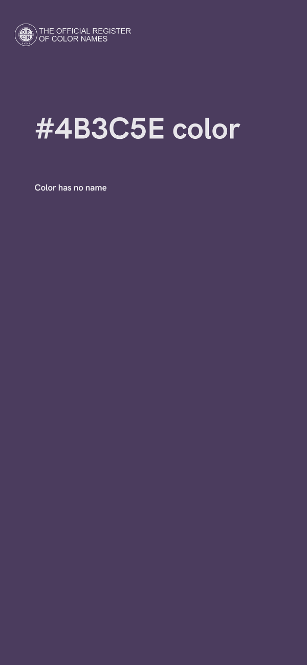 #4B3C5E color image