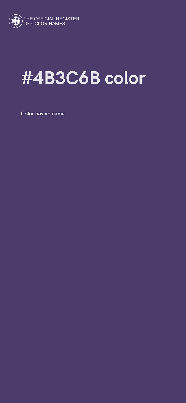 #4B3C6B color image
