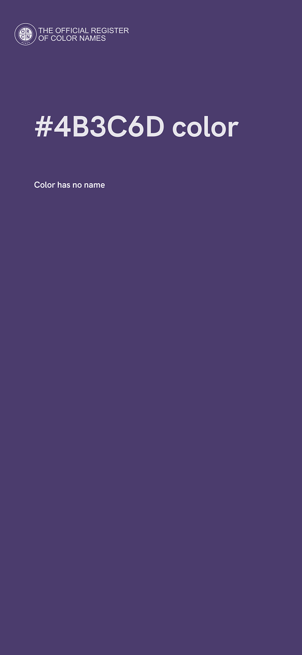 #4B3C6D color image