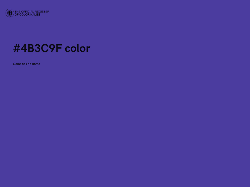 #4B3C9F color image