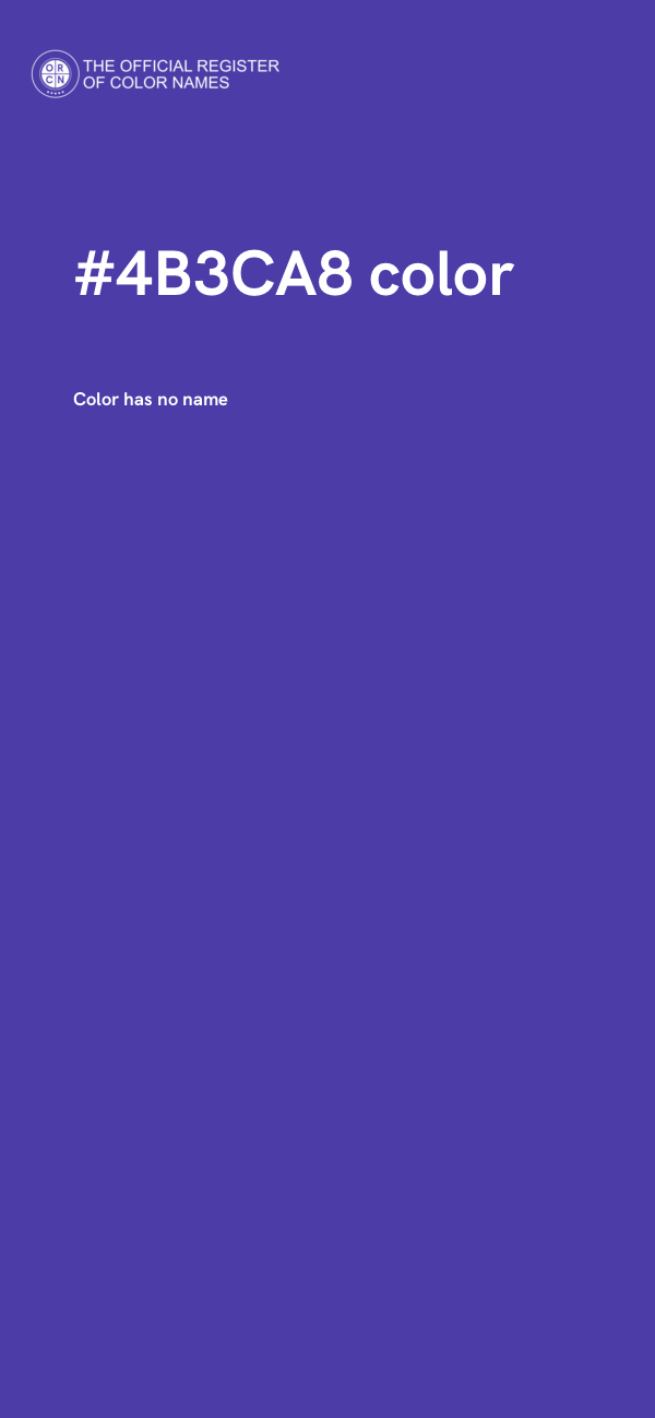 #4B3CA8 color image