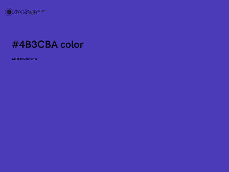 #4B3CBA color image