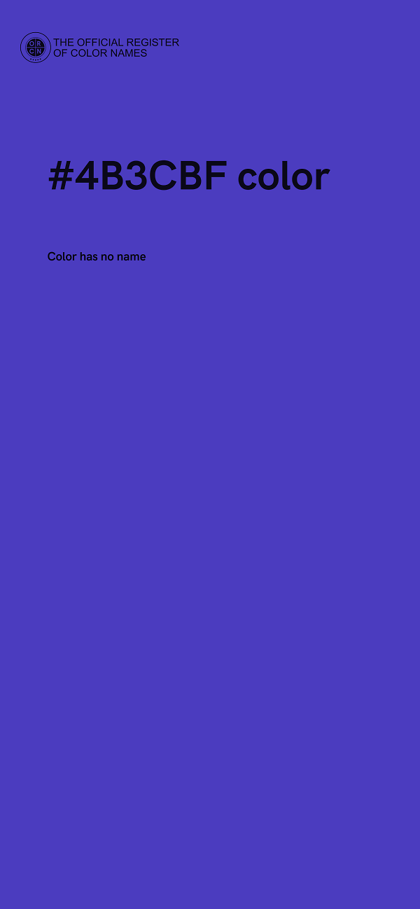 #4B3CBF color image