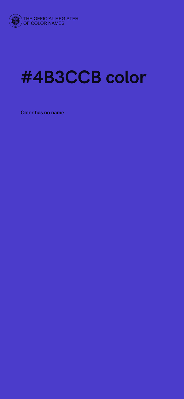 #4B3CCB color image