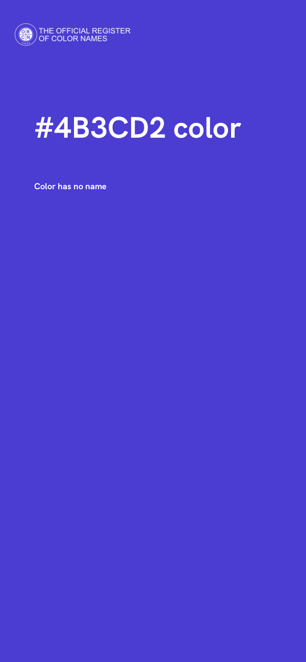 #4B3CD2 color image