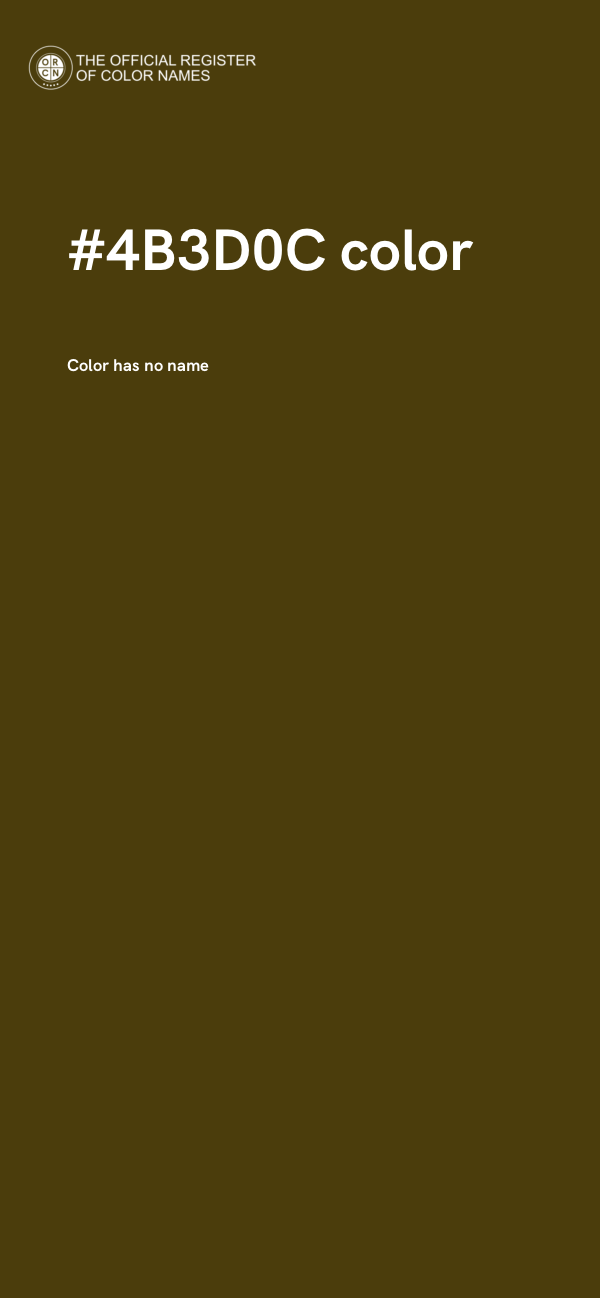 #4B3D0C color image