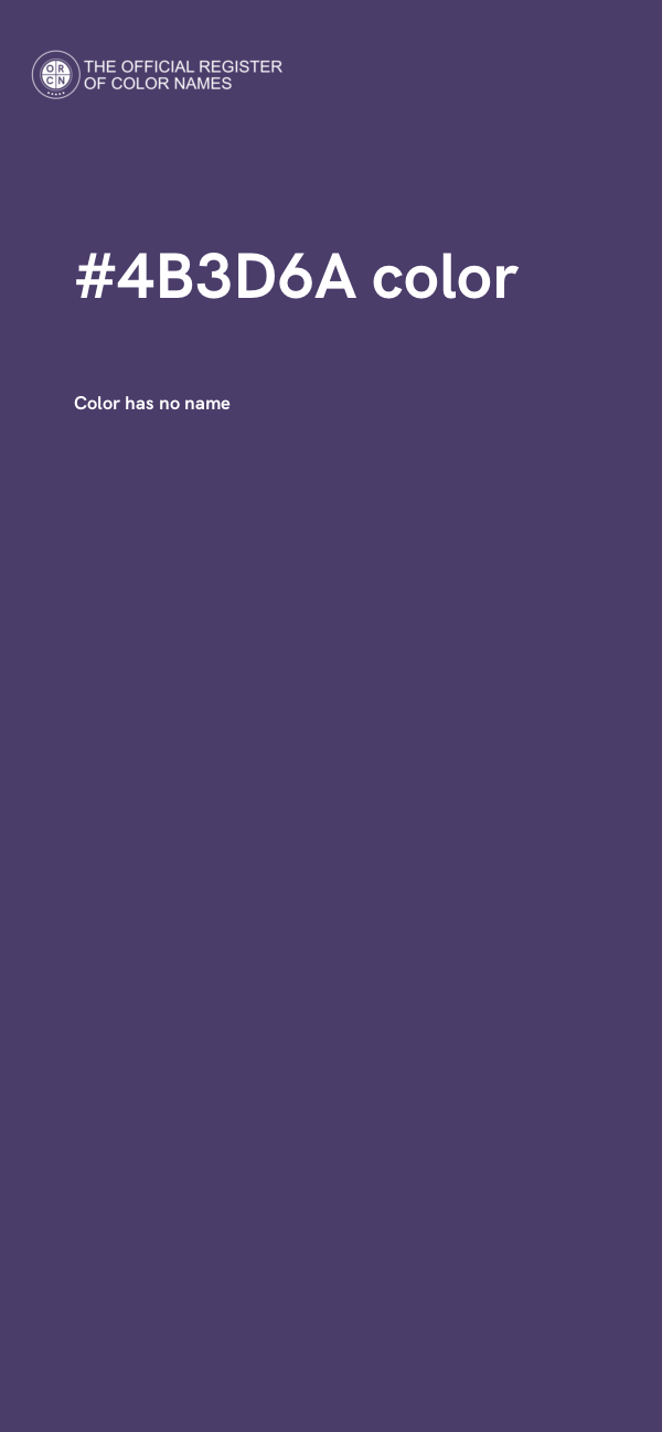 #4B3D6A color image