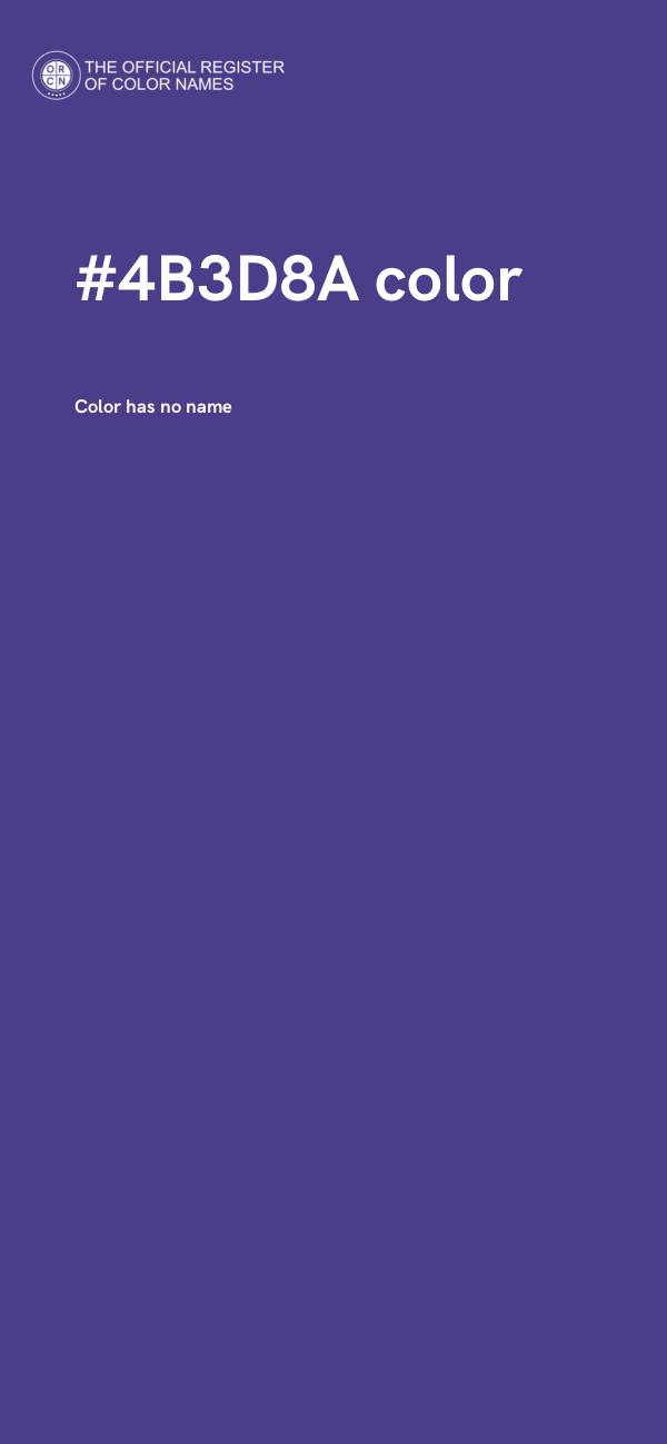 #4B3D8A color image