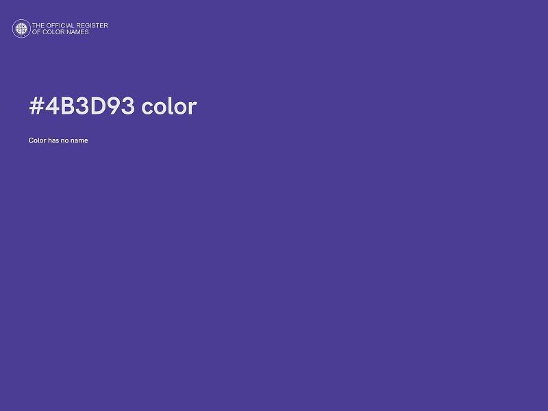 #4B3D93 color image