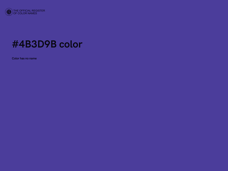 #4B3D9B color image