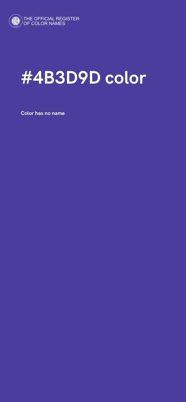 #4B3D9D color image