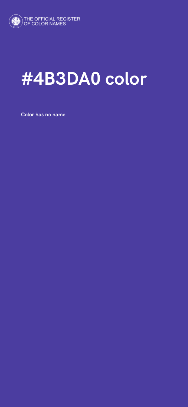 #4B3DA0 color image