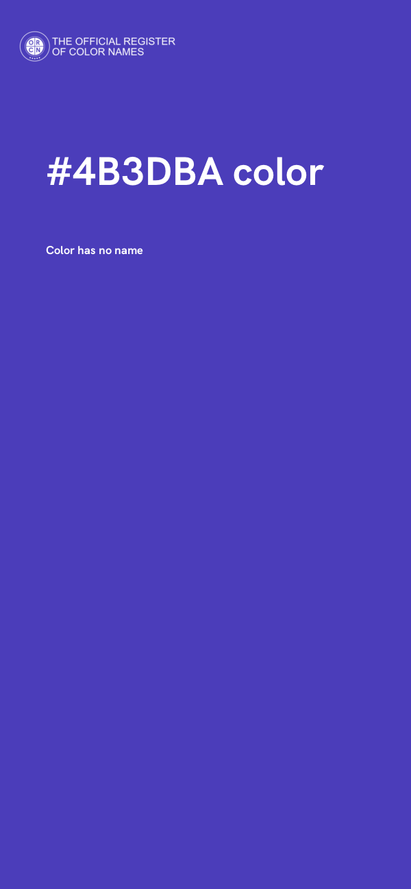 #4B3DBA color image