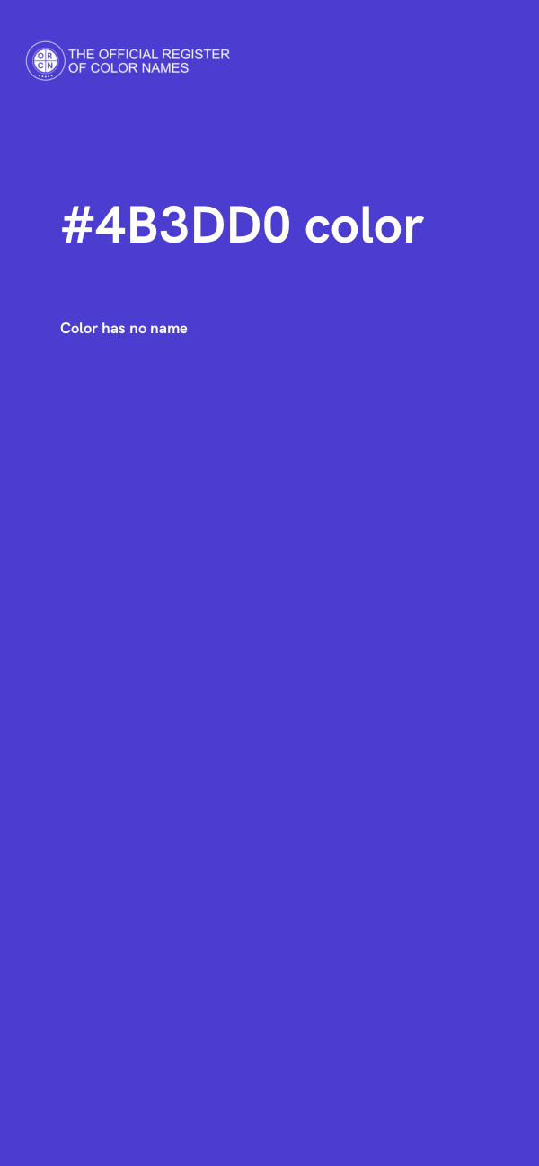 #4B3DD0 color image