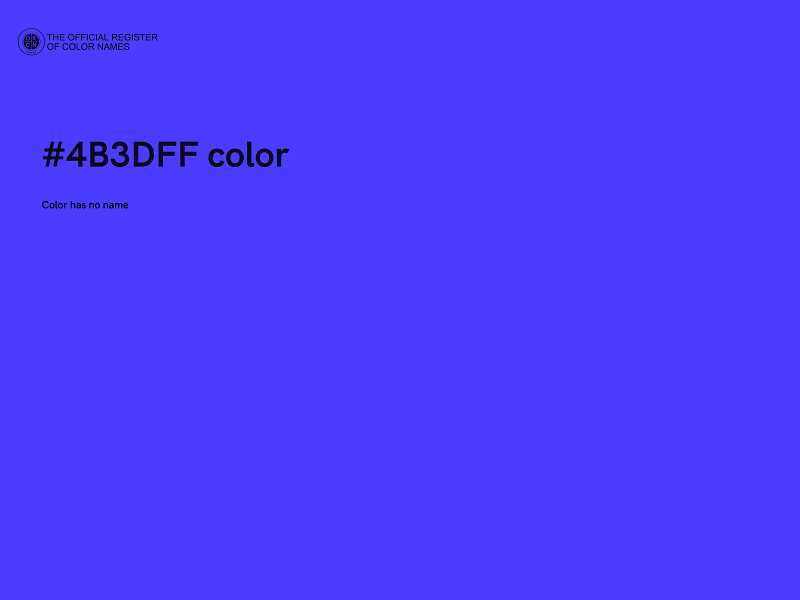 #4B3DFF color image