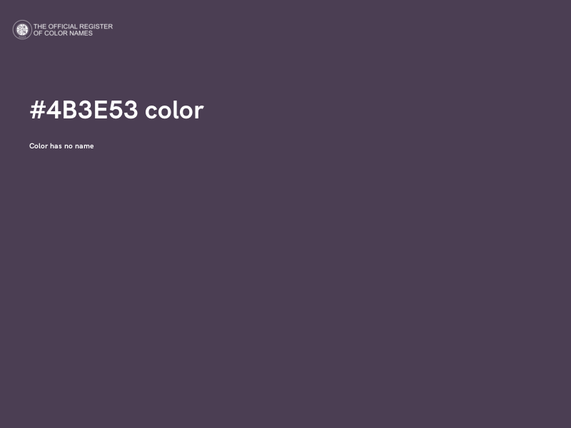 #4B3E53 color image