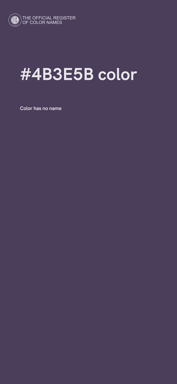 #4B3E5B color image