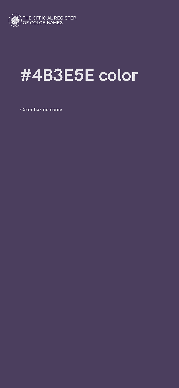#4B3E5E color image