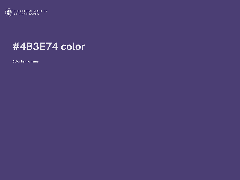 #4B3E74 color image