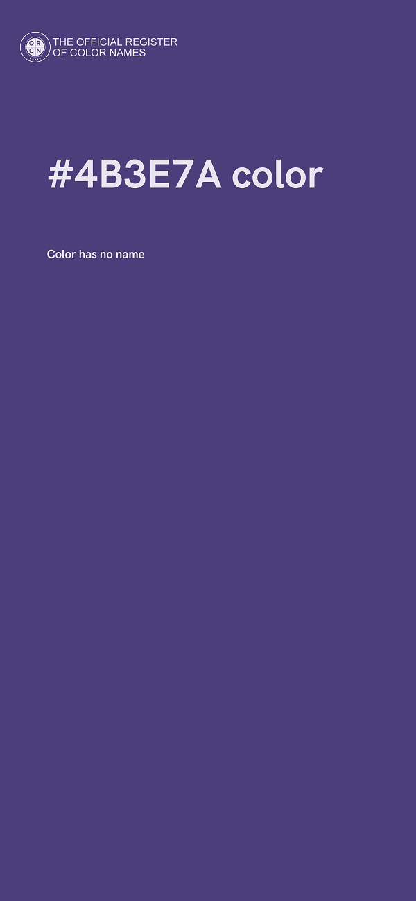 #4B3E7A color image
