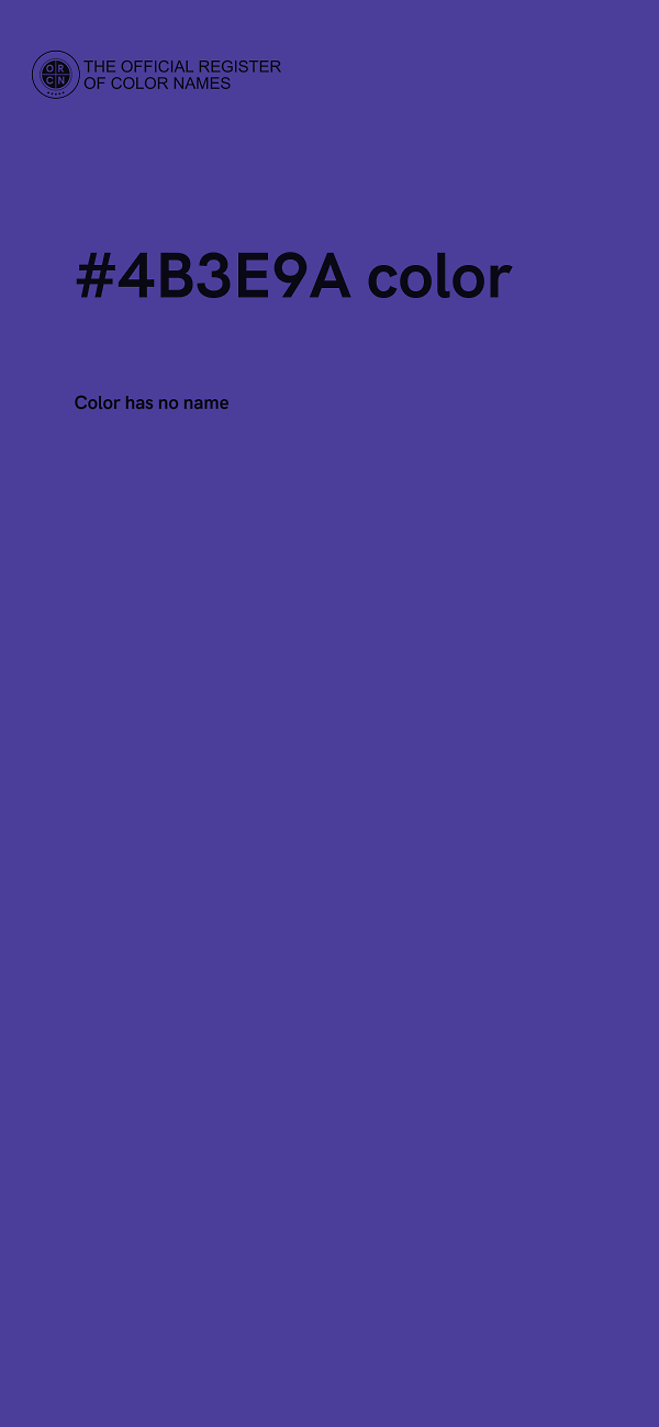 #4B3E9A color image