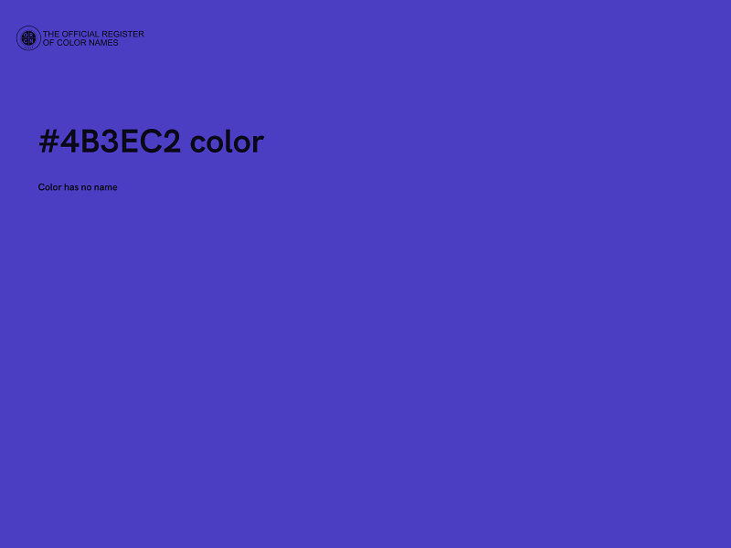 #4B3EC2 color image