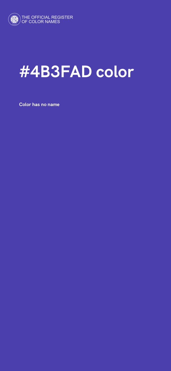 #4B3FAD color image