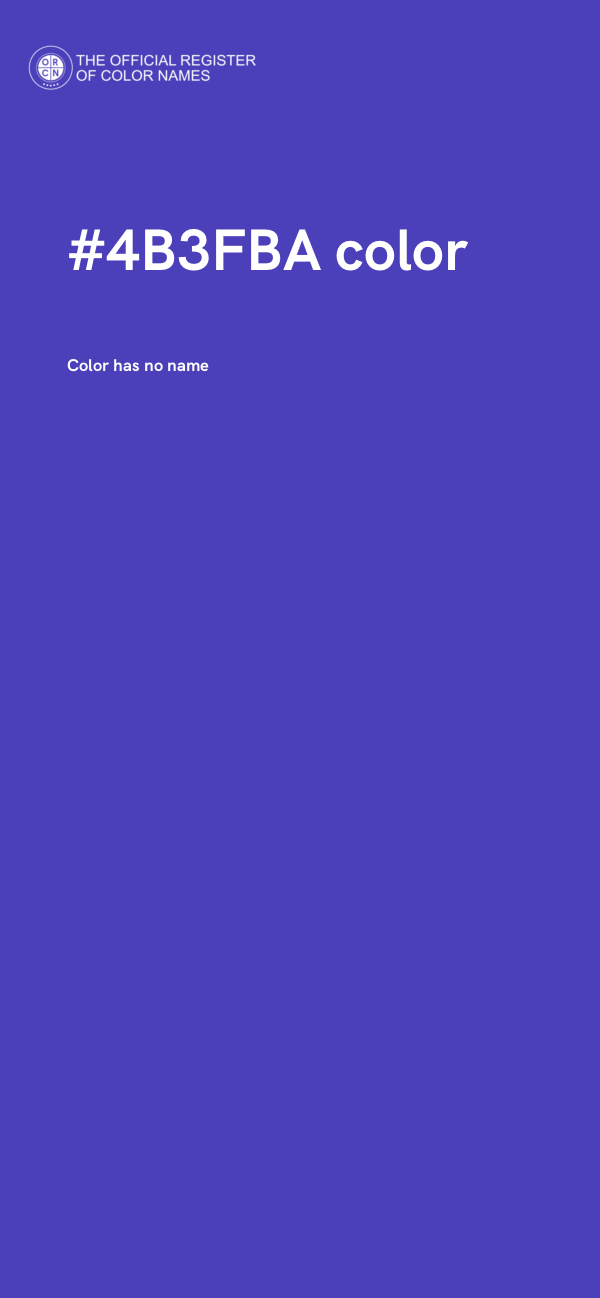 #4B3FBA color image