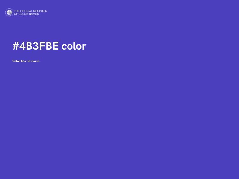 #4B3FBE color image