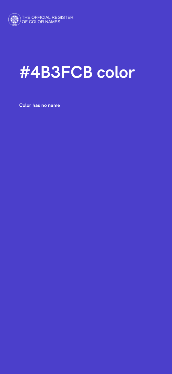#4B3FCB color image