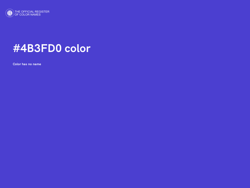 #4B3FD0 color image