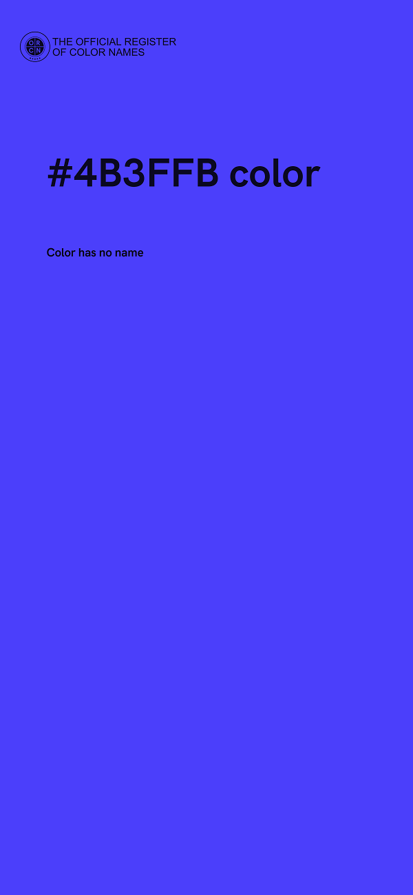 #4B3FFB color image