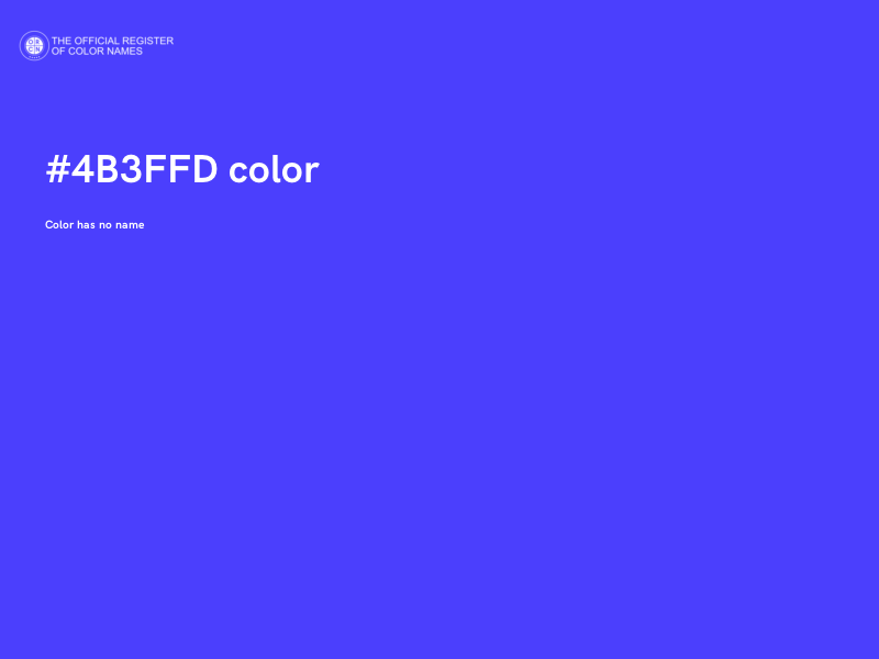 #4B3FFD color image