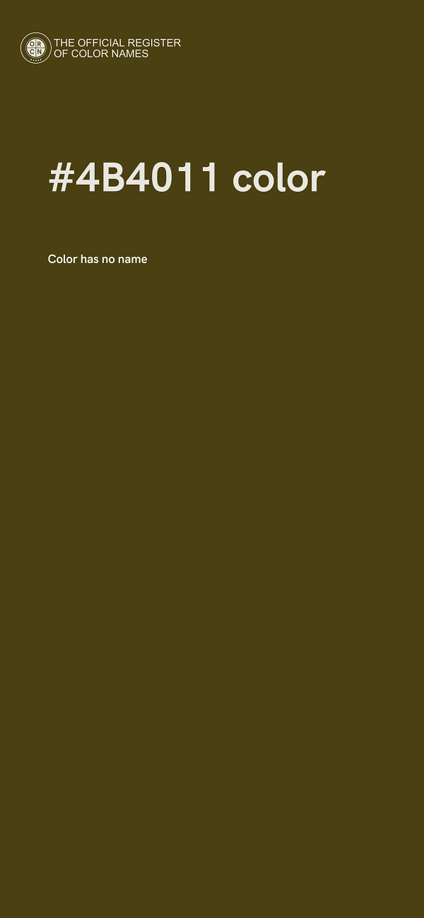 #4B4011 color image