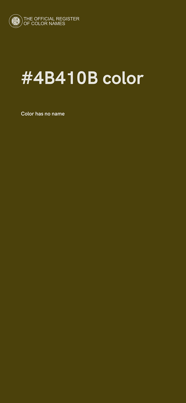 #4B410B color image