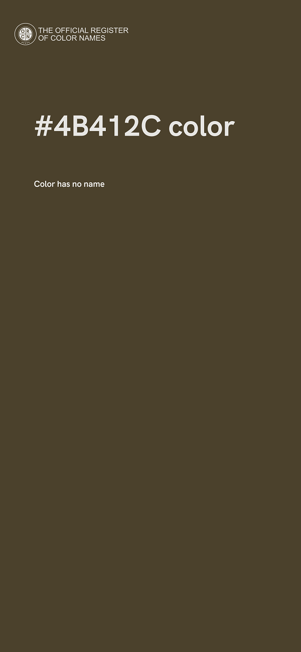 #4B412C color image
