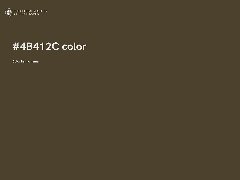 #4B412C color image