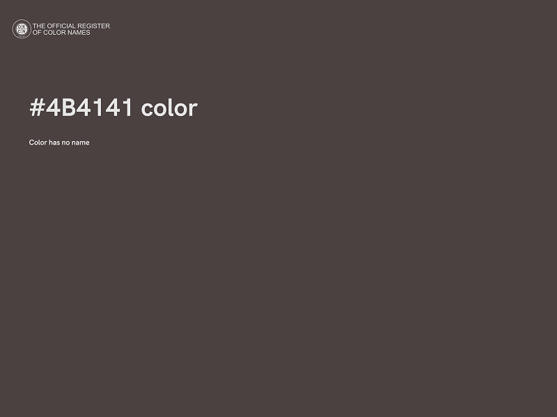 #4B4141 color image