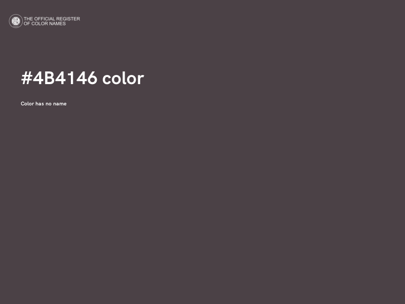 #4B4146 color image