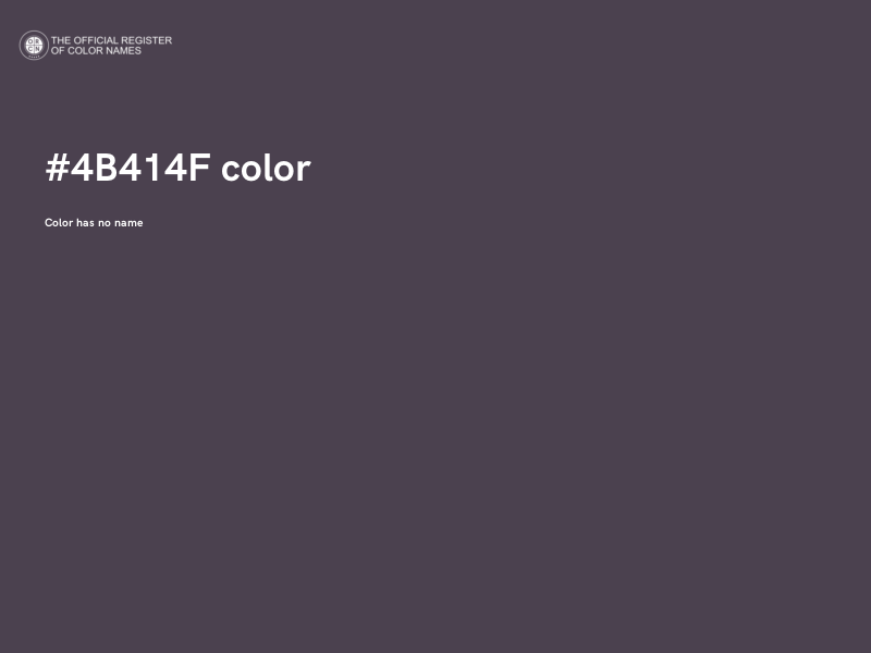 #4B414F color image