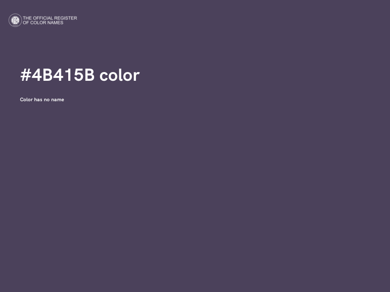 #4B415B color image