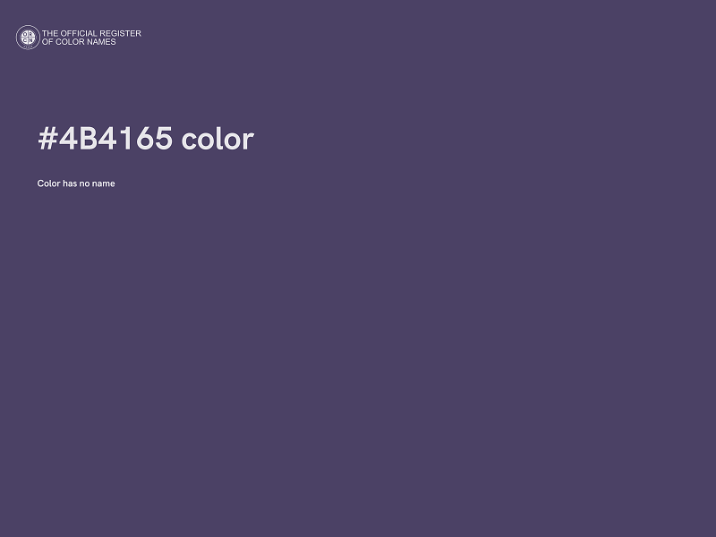 #4B4165 color image
