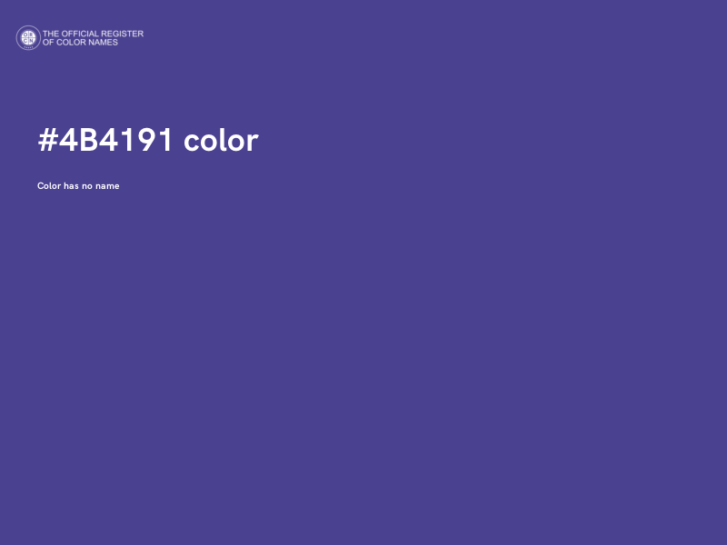 #4B4191 color image