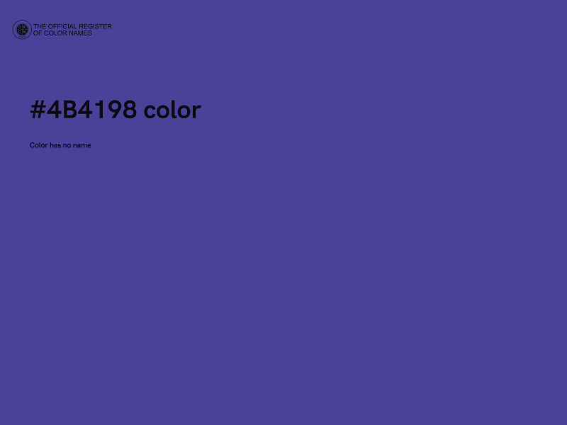 #4B4198 color image