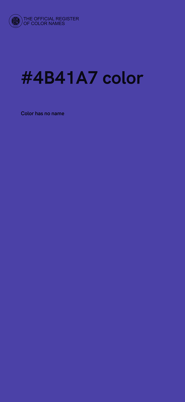#4B41A7 color image