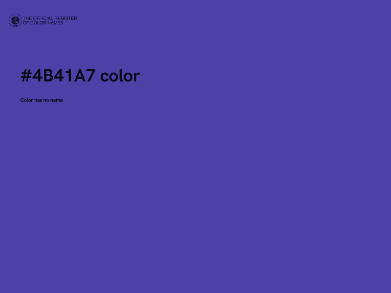 #4B41A7 color image